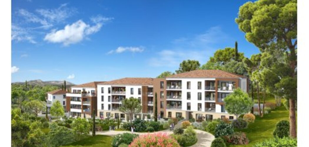 Programme immobilier neuf LA PINEDE - La Penne-sur-Huveaune : Appartements T1–T4 avec terrasses, balcons et jardins dans un cadre paysager proche des écoles (13821) - Référence : 1514