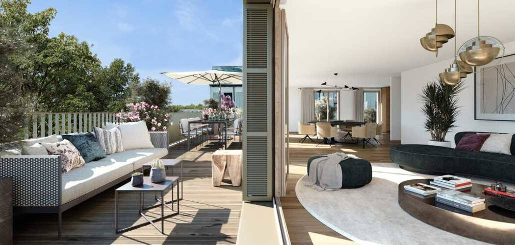 Programme immobilier neuf Les Dryades - La Riche : Appartements studio–T5 avec terrasses, jardin botanique et proximité centre-ville (37520) - Référence : 14689