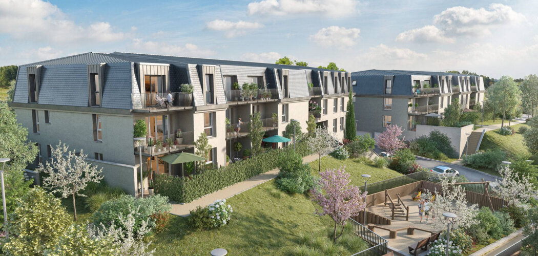 Programme immobilier neuf Le Coteau de Grâce - La Rivière-Saint-Sauveur : Appartements T2–T3 avec terrasses, parking sécurisé et proximité port de Honfleur (14600) - Référence : 14523