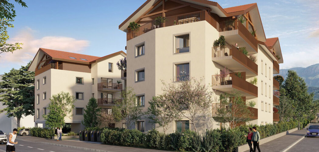 Programme immobilier neuf L'ECRIN DES SOURCES - La Roche-sur-Foron appartements neufs à 3 min en voiture de la gare (74800) - Référence : 17622