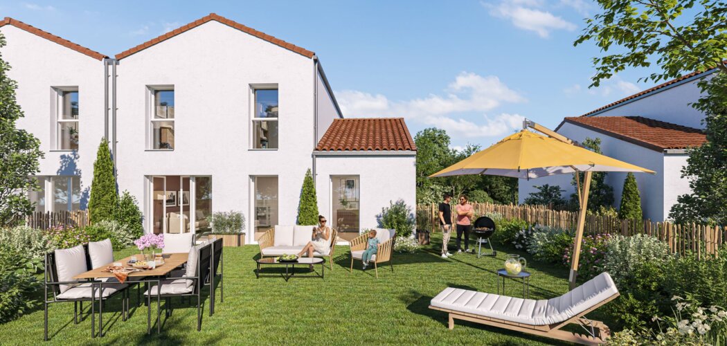 Programme immobilier neuf Nature & Sens - La Roche-sur-Yon : 46 logements neufs T1–T6 dans le quartier de la Ripardière (85000) - Référence : 15792