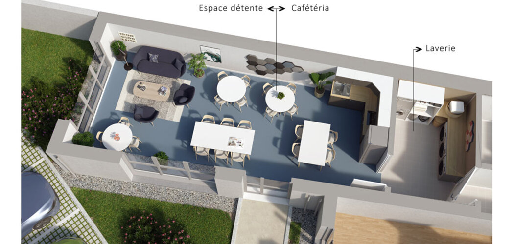 Programme immobilier neuf My Work Vendée - La Roche-sur-Yon résidence étudiante proche du Pentagone et gare (85000) - Référence : 16484