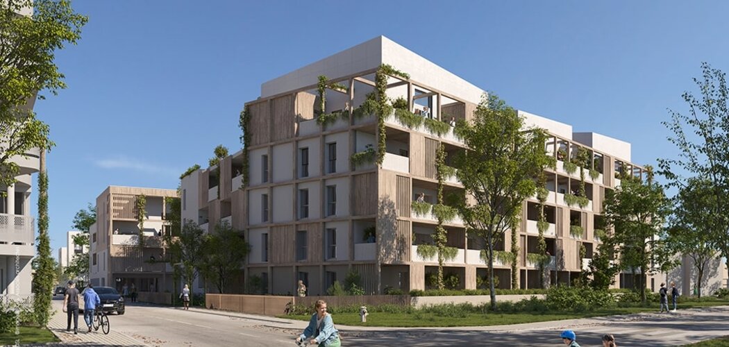 Programme immobilier neuf Ocar - La Rochelle : appartements neufs du 2 au 5 pièces au nord du canal de Rompsay (17000) - Référence : 14552