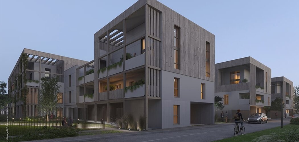 Programme immobilier neuf Ocar - La Rochelle : appartements neufs du 2 au 5 pièces au nord du canal de Rompsay (17000) - Référence : 14552
