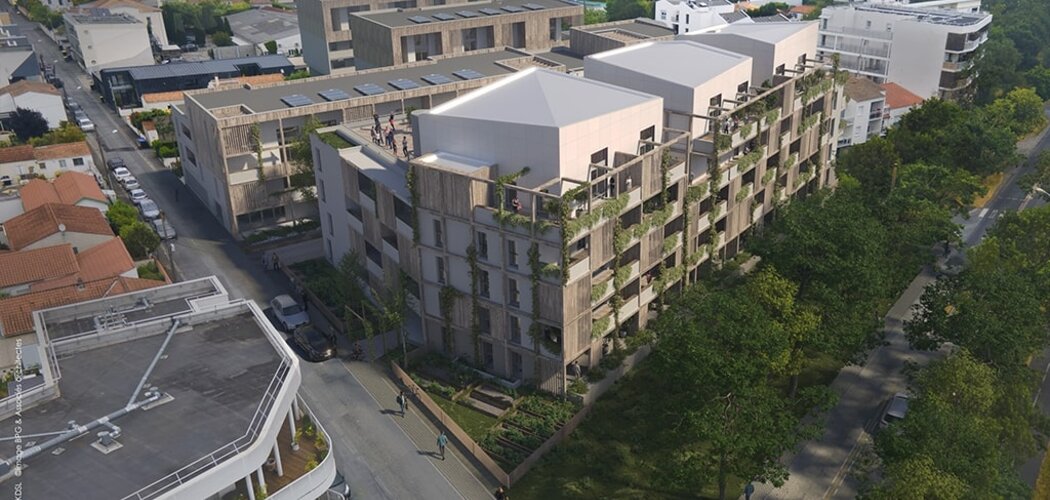 Programme immobilier neuf Ocar - La Rochelle : appartements neufs du 2 au 5 pièces au nord du canal de Rompsay (17000) - Référence : 14552