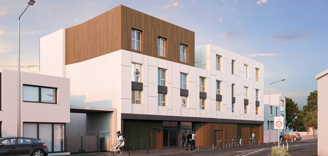 Programme immobilier neuf CAP ETUDES LA ROCHELLE REPUBLIQUE - La Rochelle : résidence étudiante et studios meublés au cœur du quartier Tasdon (17000) - Référence : 10791
