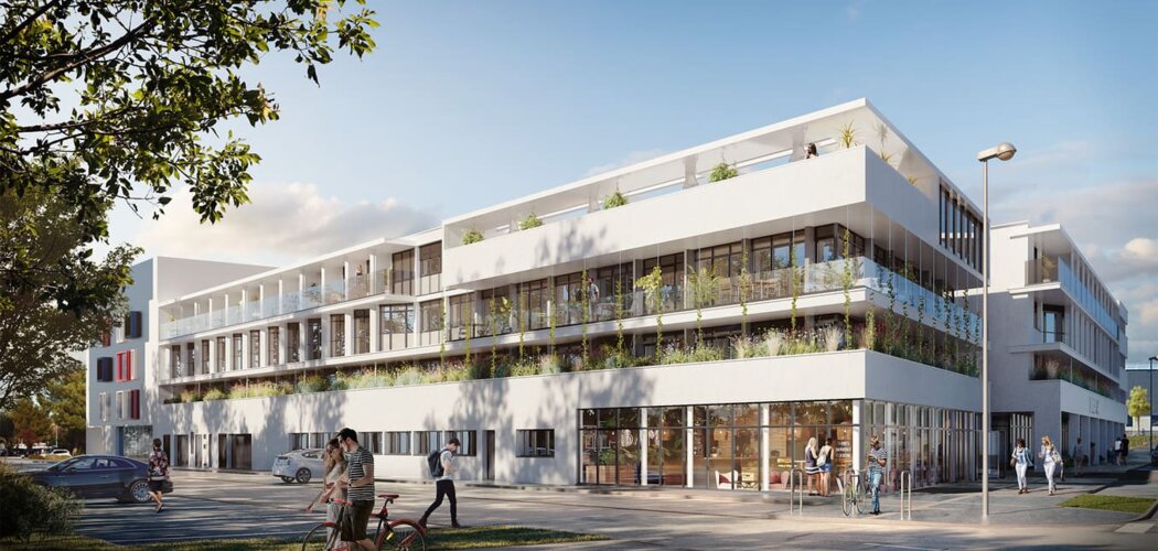 Programme immobilier neuf DOCK 54 - La Rochelle : résidence étudiante LMNP du 1 au 5 pièces en quartier des Minimes (17000) - Référence : 14555
