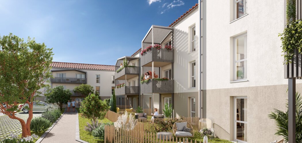 Programme immobilier neuf CÔTE & SAUVAGE - La Tremblade : 35 appartements neufs du 2 au 4 pièces proche de la plage (17390) - Référence : 14596