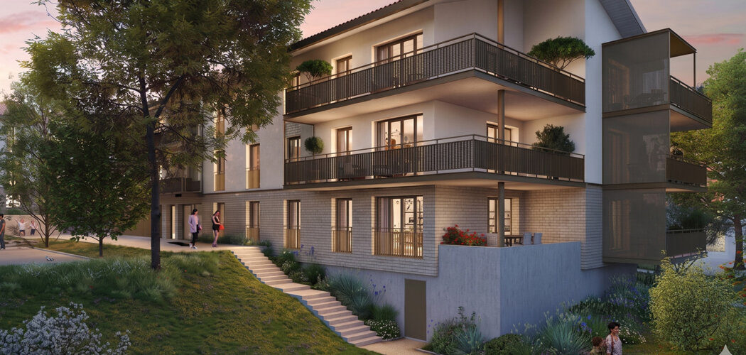 Programme immobilier neuf L'Egérie - La Tronche, appartements du 2 au 5 pièces près de Grenoble (38700) - Référence : 17573