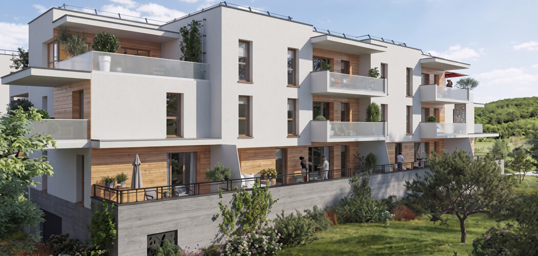 Programme immobilier neuf L'Egérie - La Tronche, appartements du 2 au 5 pièces près de Grenoble (38700) - Référence : 17573