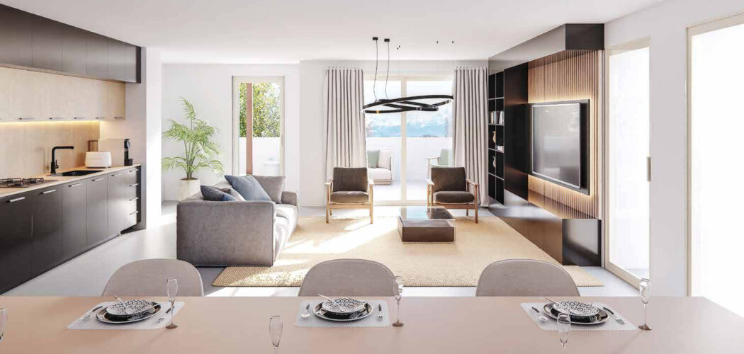Programme immobilier neuf Le Clos Roman - La Tronche : appartements neufs T2–T5 proche du secteur Île Verte (38700) - Référence : 15408