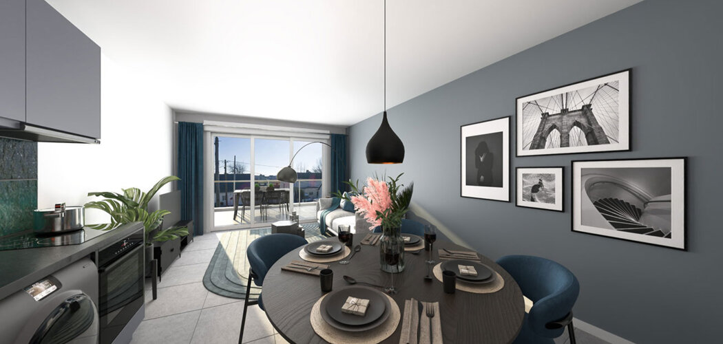Programme immobilier neuf La Marjolaine - La Turballe à 300 m de la plage du port et des commerces (44420) - Référence : 15520