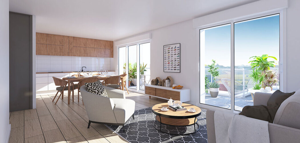 Programme immobilier neuf La Marjolaine - La Turballe à 300 m de la plage du port et des commerces (44420) - Référence : 15520