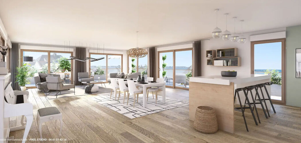 Programme immobilier neuf RESIDENCE VILLA BEAU RIVAGE - La Turballe accès direct à la Plage des Bretons (44420) - Référence : 14149