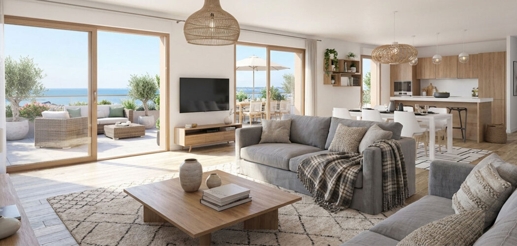 Programme immobilier neuf RESIDENCE VILLA BEAU RIVAGE - La Turballe accès direct à la Plage des Bretons (44420) - Référence : 14149