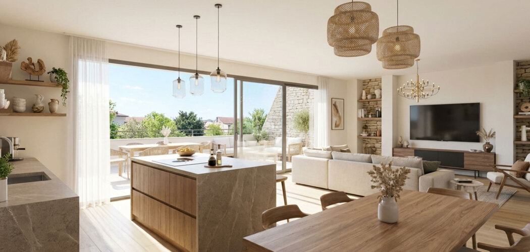 Programme immobilier neuf Plénitude - La Verpillière appartements lumineux proche Lyon et gare (38290) - Référence : 17563