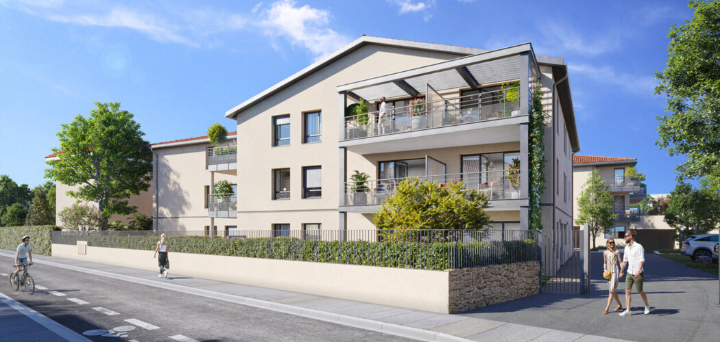 Programme immobilier neuf FLORA - La Verpillière : logements neufs T2–T5 à 150 m de la gare routière (38290) - Référence : 15379