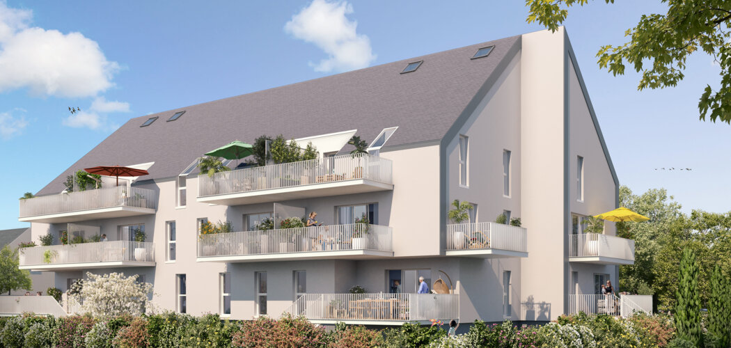Programme immobilier neuf LOUISE DE BOURBON - La Ville-aux-Dames : appartements neufs du studio au 3 pièces à 8 km de Tours (37700) - Référence : 15353