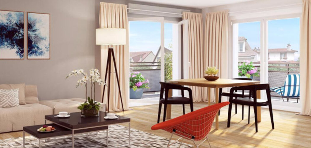 Programme immobilier neuf LES TERRASSES D'AMBROISE - La Ville-du-Bois : Appartements T1–T3 avec balcons, terrasses et jardins en proximité du centre-ville (91620) - Référence : 1284