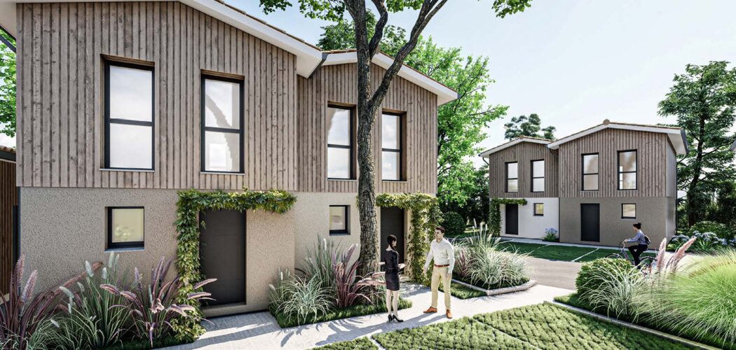 Programme immobilier neuf LE CLOS DE L OMBRIERE -  Lacanau : maisons et appartements neufs du 2 au 4 pièces en quartier des Closeries (33680) - Référence : 15001