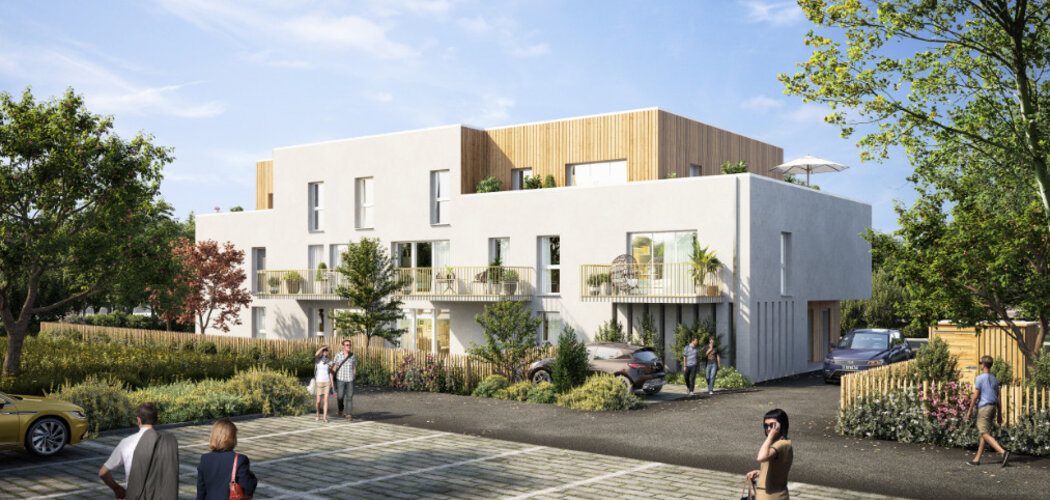 Programme immobilier neuf LUMIERE - Laillé : 9 appartements neufs du 2 au 4 pièces proche de toutes commodités (35890) - Référence : 12543