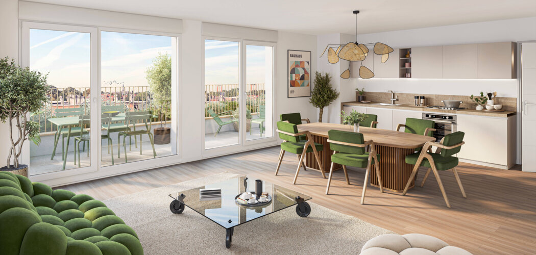 Programme immobilier neuf IVOIRE - Lambersart : appartements neufs studio–T4 à 650m des jardins de la Citadelle (59130) - Référence : 15734