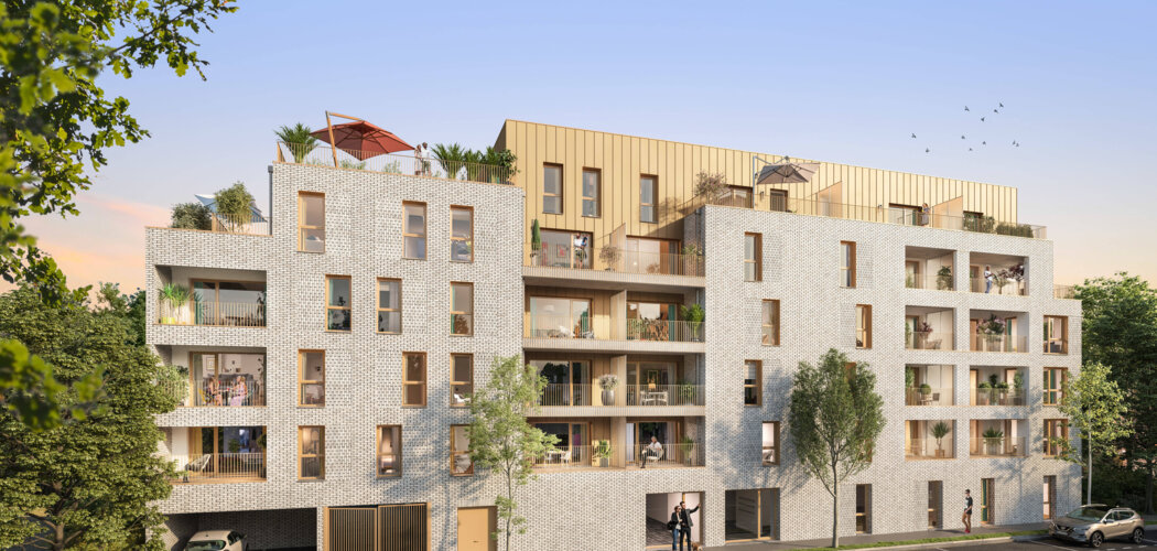 Programme immobilier neuf IVOIRE - Lambersart : appartements neufs studio–T4 à 650m des jardins de la Citadelle (59130) - Référence : 15734