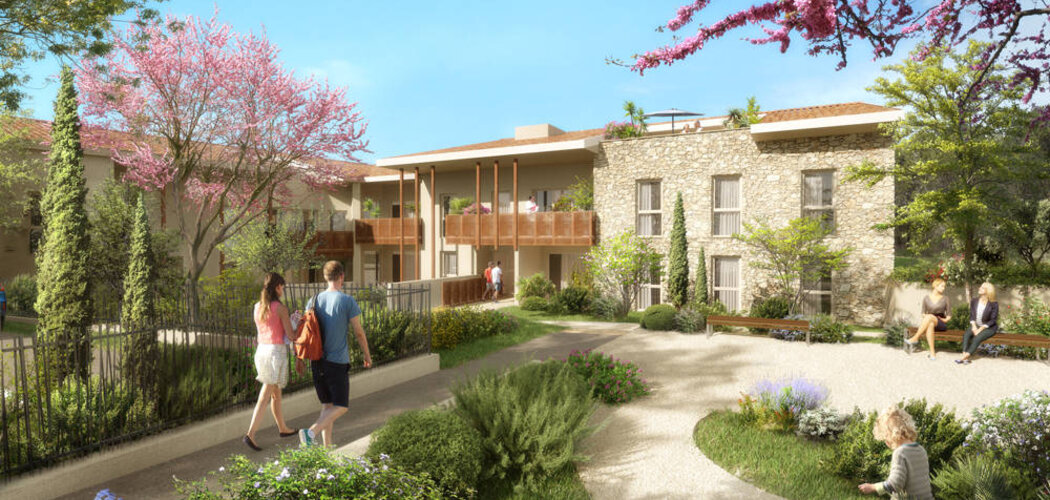 Programme immobilier neuf Pure Provence - Lançon-Provence : appartements neufs du 2 au 4 pièces entre ville et nature (13680) - Référence : 7473