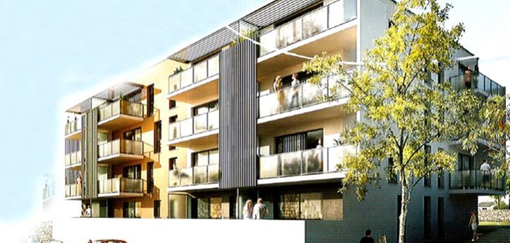 Programme immobilier neuf LES JARDINS DE KERDANO - Lanester : 23 appartements T2–T3 et 10 maisons T3–T4 avec jardins et garages près des commodités (56600) - Référence : 13880