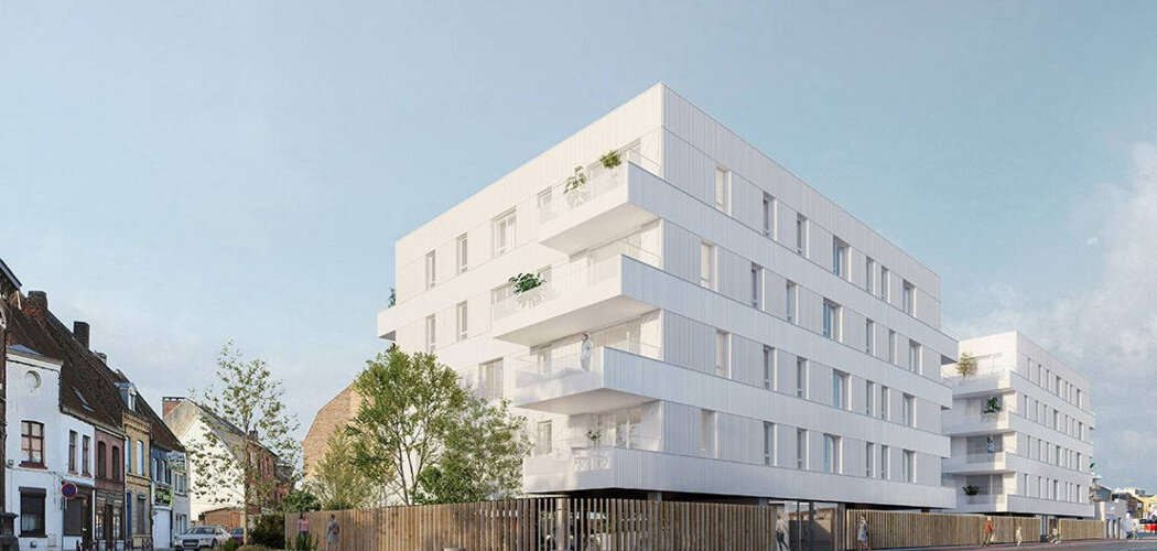Programme immobilier neuf OXYGeNE - Lannoy : Appartements T2–T4 avec terrasses, parquet et stationnements proche de la Mairie (59390) - Référence : 10844