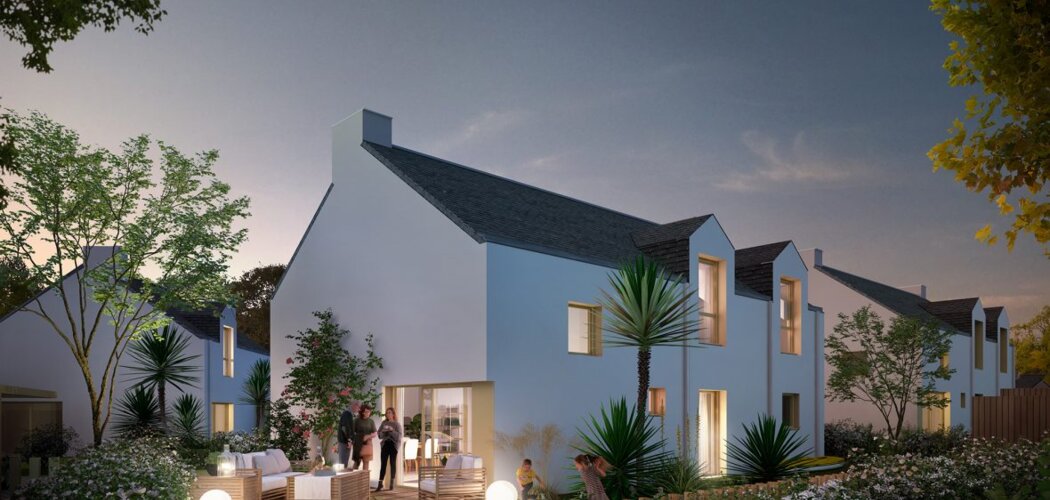 Programme immobilier neuf LITTORAL - Larmor-Baden : maisons neuves de 5 pièces à 500m de la plage (56870) - Référence : 10826