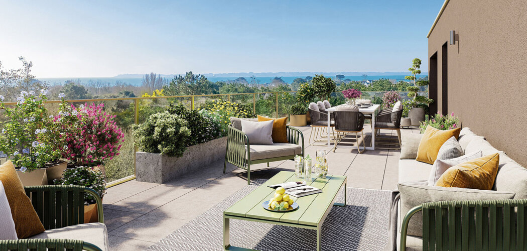 Programme immobilier neuf L Ecrin du Menez - Larmor-Plage proche à pied du centre-ville (56260) - Référence : 15699