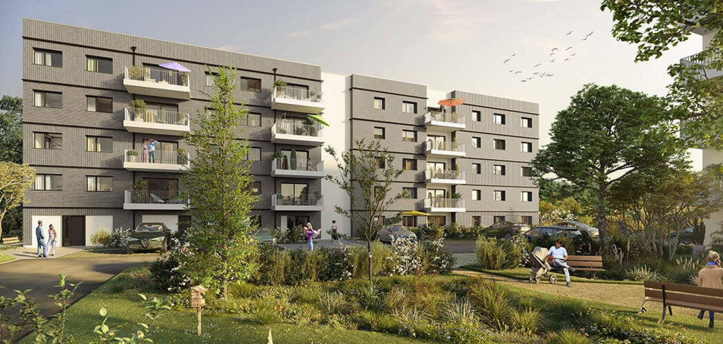 Programme immobilier neuf ANGORA -  Laval : appartements neufs du 2 au 4 pièces en quartier Bourny (53000) - Référence : 10195