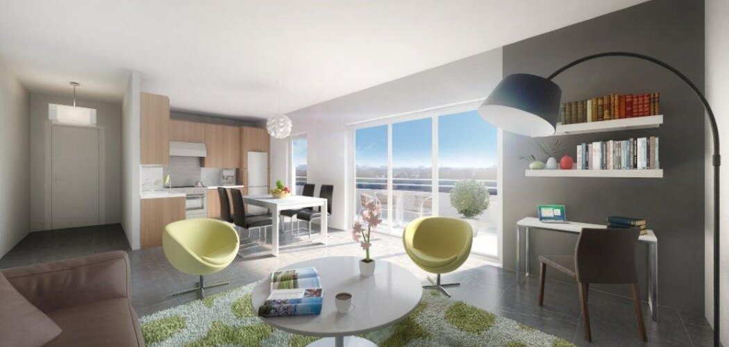 Programme immobilier neuf Les Jardins de l'observatoire - Laxou : Villas et appartements avec larges ouvertures et prestations complètes près du centre-ville (54520) - Référence : 218