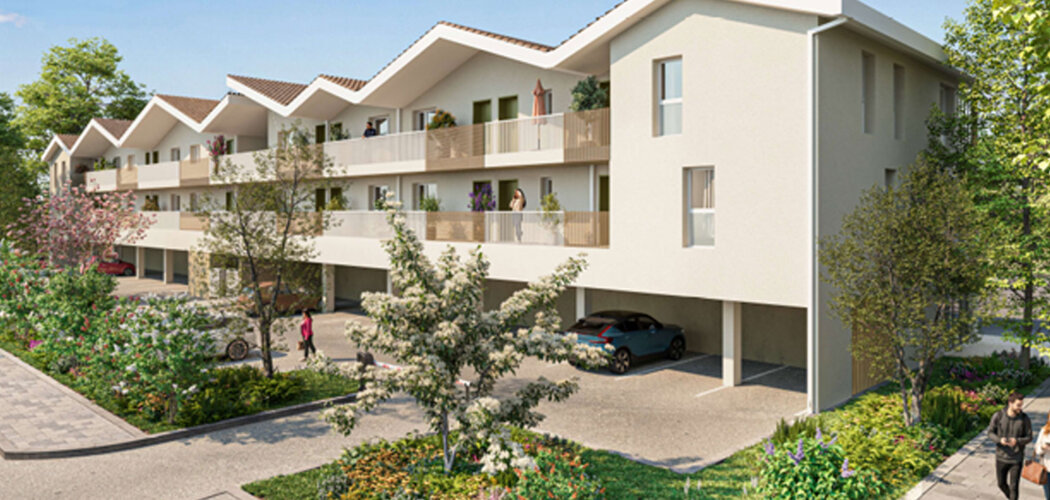 Programme immobilier neuf Les Terrasses de l'Agora - Le Barp centre-ville proche commerces (33114) - Référence : 17462