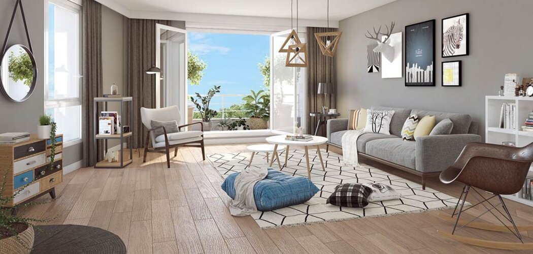 Programme immobilier neuf Maestria - Le Blanc-Mesnil : Appartements studio–T4 avec terrasses, parking sécurisé et proximité aéroport Paris-Le Bourget (93150) - Référence : 14809