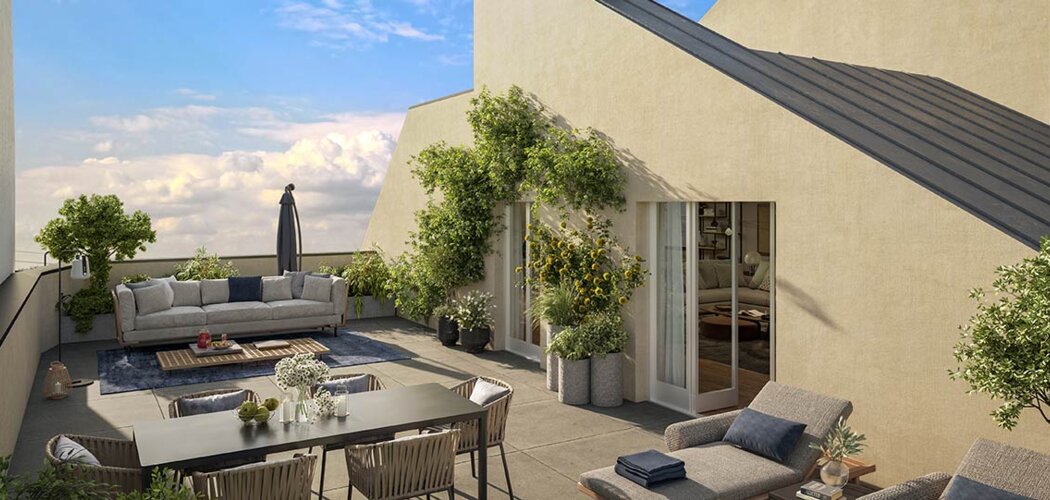 Programme immobilier neuf Maestria - Le Blanc-Mesnil : Appartements studio–T4 avec terrasses, parking sécurisé et proximité aéroport Paris-Le Bourget (93150) - Référence : 14809