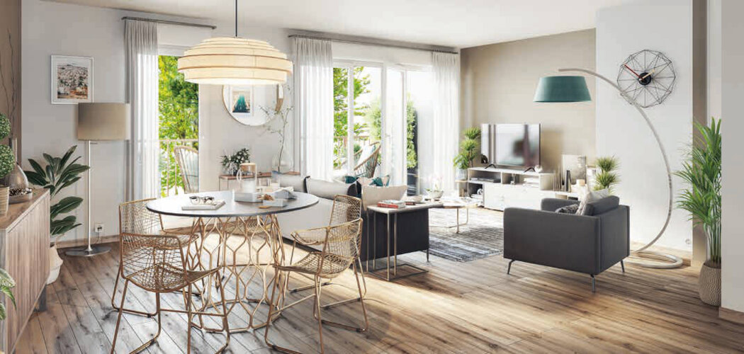 Programme immobilier neuf LA RÉSIDENCE DES PETITS PONTS - Le Blanc-Mesnil : Appartements studio–T5 avec terrasses, ascenseur et proximité RER B à 16 min à pied (93150) - Référence : 18006