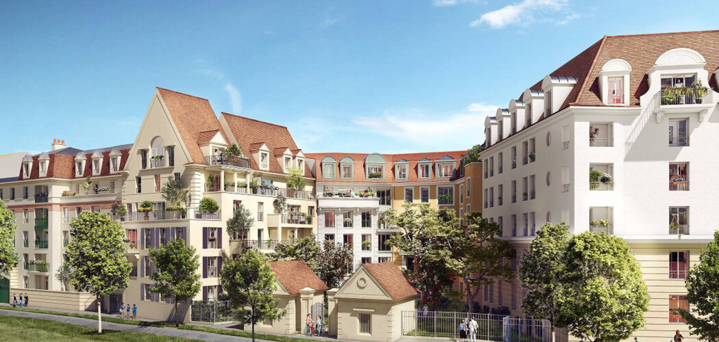 Programme immobilier neuf Le Domaine du Chevalier - Le Blanc-Mesnil : Appartements studio–T5 avec terrasses, parking sécurisé et proximité écrin de verdure (93150) - Référence : 14760