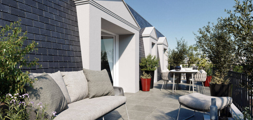 Programme immobilier neuf La Baronnie - Le Blanc-Mesnil : Appartements T2–T5 avec terrasses, à distance piétonne du RER B (93150) - Référence : 14468