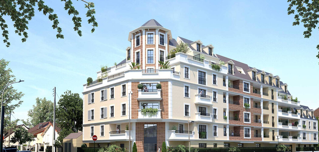 Programme immobilier neuf Villa Auber - Le Blanc-Mesnil : Appartements T2–T5 avec terrasses, parking sécurisé et proximité centre-ville (93150) - Référence : 14654