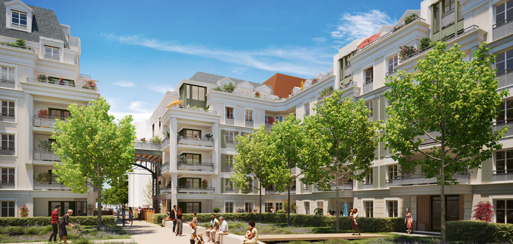 Programme immobilier neuf Esprit 153 - Le Blanc-Mesnil, résidence neuve à 9 min du RER B et des métros 16 et 17 (93150) - Référence : 15957
