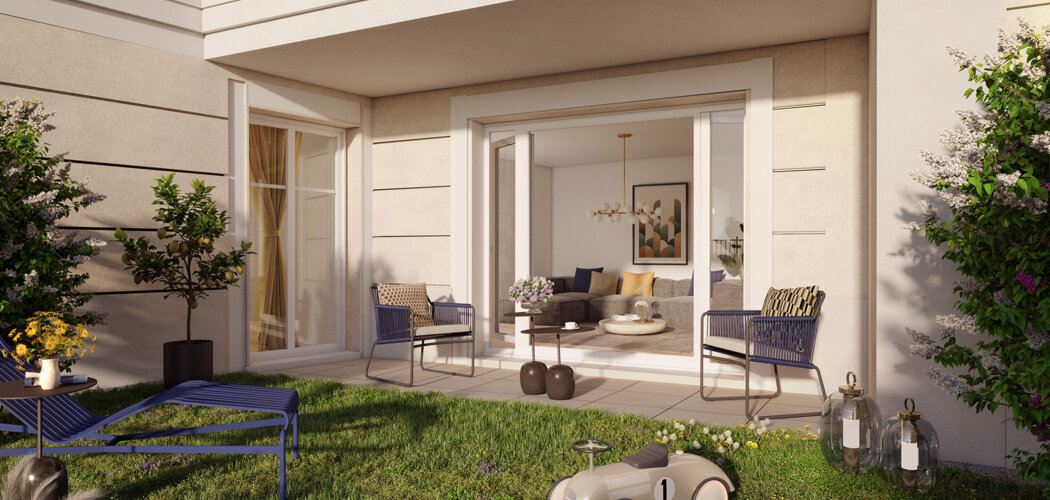 Programme immobilier neuf Esprit 153 - Le Blanc-Mesnil, résidence neuve à 9 min du RER B et des métros 16 et 17 (93150) - Référence : 15957