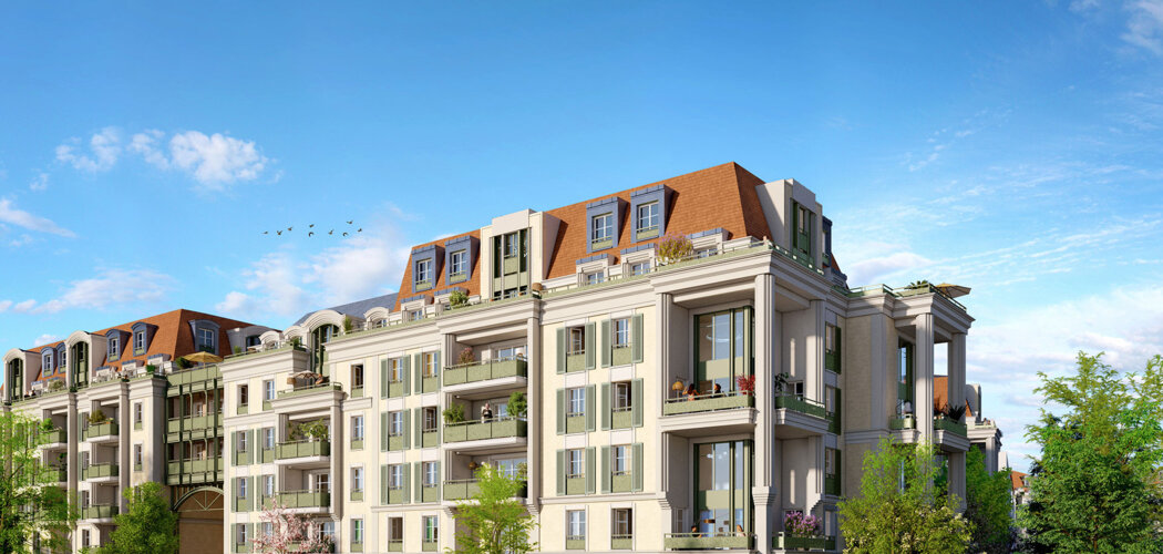 Programme immobilier neuf Esprit 153 - Le Blanc-Mesnil, résidence neuve à 9 min du RER B et des métros 16 et 17 (93150) - Référence : 15957
