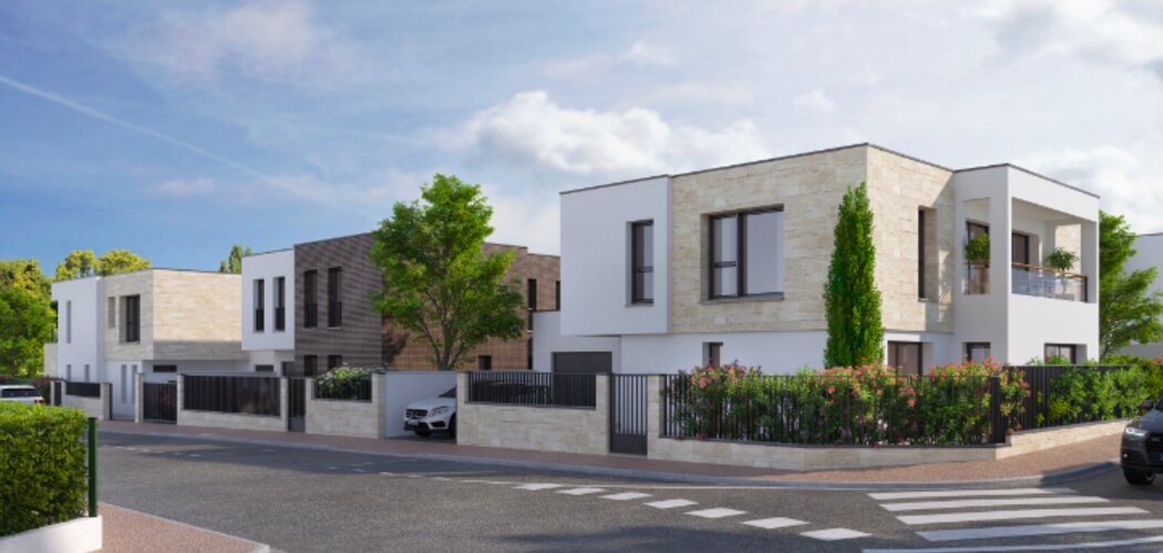 Programme immobilier neuf VILLA LUMIERE LE BOUSCAT - Le Bouscat : 4 maisons duplex neuves T5 avec piscine à 5 min de Bordeaux Lac (33110) - Référence : 14896