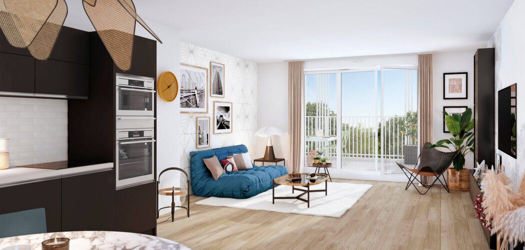 Programme immobilier neuf CEÏBA - Appartements - Le Bouscat : Appartements T1–T5 et maisons avec terrasses, parking et luminosité proche du tramway (33110) - Référence : 14257
