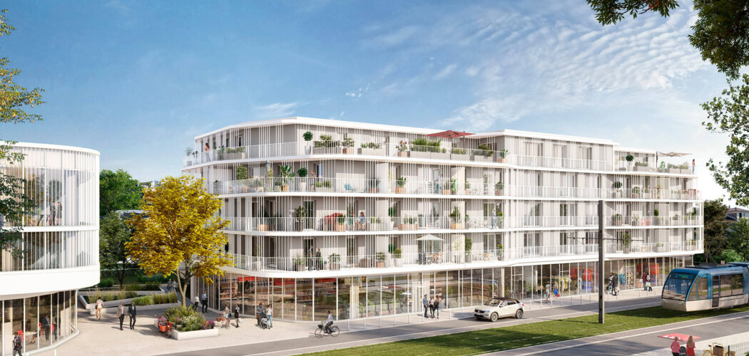 Programme immobilier neuf CEÏBA - Appartements - Le Bouscat : Appartements T1–T5 et maisons avec terrasses, parking et luminosité proche du tramway (33110) - Référence : 14257