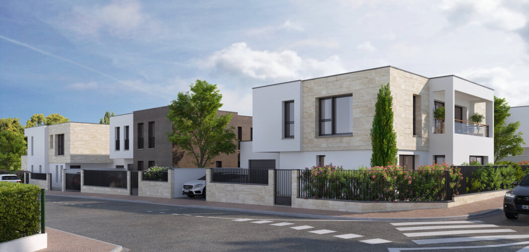 Programme immobilier neuf Villa Lumière - Le Bouscat : maisons neuves 5 pièces avec piscine en quartier résidentiel (33110) - Référence : 8040