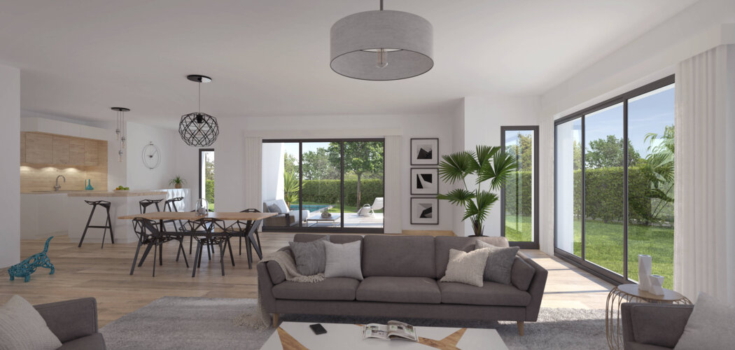 Programme immobilier neuf Villa Lumière - Le Bouscat : maisons neuves 5 pièces avec piscine en quartier résidentiel (33110) - Référence : 8040