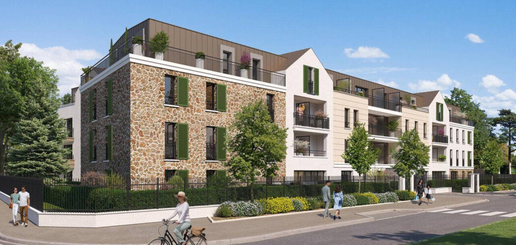 Programme immobilier neuf Le Clos de la Chênaie - Le Chesnay : Nouvelle résidence entre ville et forêt à 10 min de Versailles (78150) - Référence : 16273